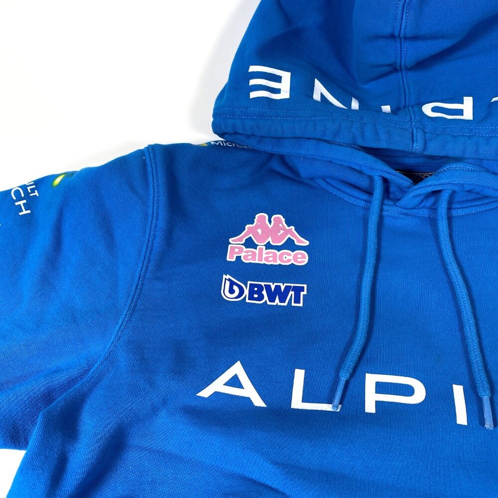 PALACE x KAPPA For Alpine Blue Hoodie - Picture 4 of 9